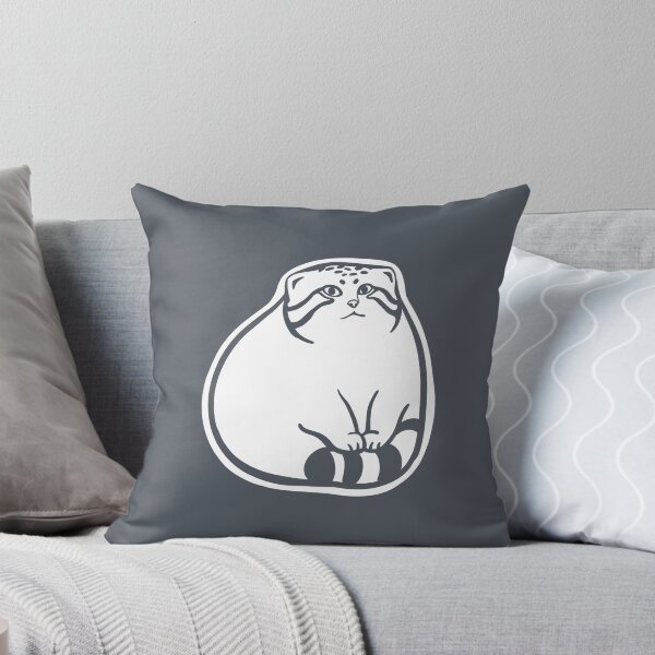 Aperçu de l'œuvre Pattes de chat de Pallas sur la queue. Art stylisé d'un mignon chonker créée et vendue par martodesign.