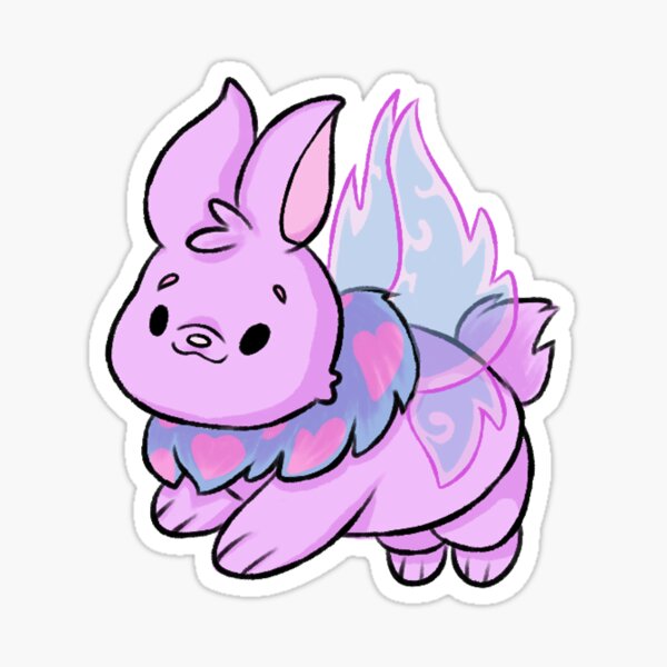 "Neopets Faerie Cybunny" Sticker for Sale by thebluevivis Redbubble