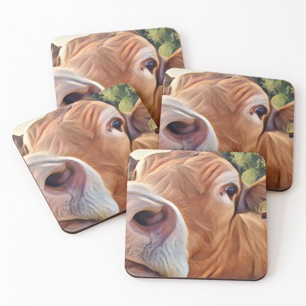 Item preview, Close Up Brown Cow nose Funny Cow close up designed and sold by FarmsteadAcers.