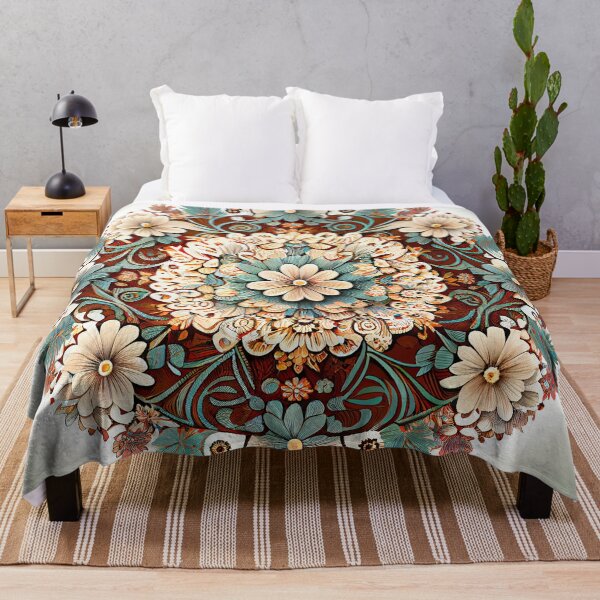 Item preview, Circular Floral Pattern Digital Painting designed and sold by CodeAndColors.