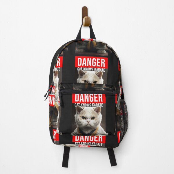 Item preview, cute cat angry knows karate (DANGER!) designed and sold by Touaguine Salah Eddine.