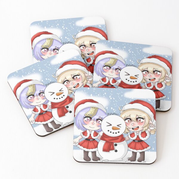 Item preview, Genshin impact winter Christmas Qiqi and Klee artwork  designed and sold by Kotokoxii.