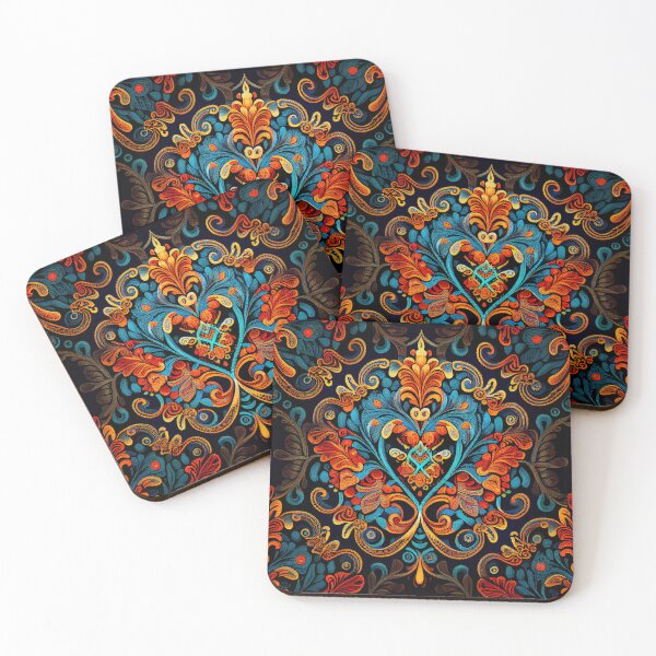 Item preview, Fine Exotic Bohemian Pattern Digital Painting designed and sold by CodeAndColors.