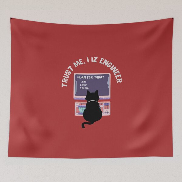 Item preview, Trust me, I Iz engineer computer programmer cat  designed and sold by t1n3333.
