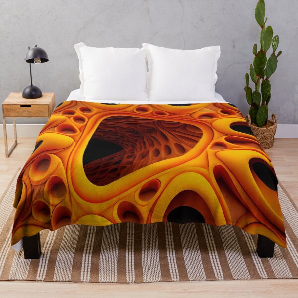Artikelvorschau, Three Dimensional Ancient Orange Australian Pattern Digital Painting entworfen und verkauft von CodeAndColors.