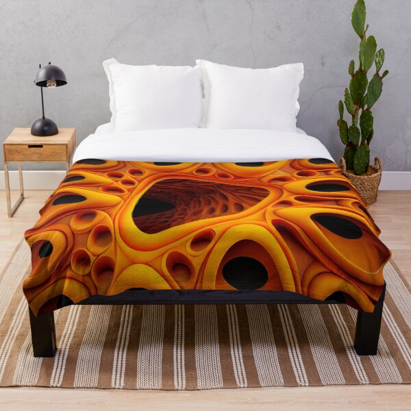 Artikelvorschau, Three Dimensional Ancient Orange Australian Pattern Digital Painting entworfen und verkauft von CodeAndColors.