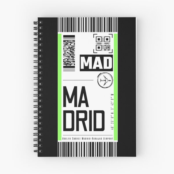 Item preview, MADRID MAD classic luggage tag airport stickers designed and sold by LeddsoDello.