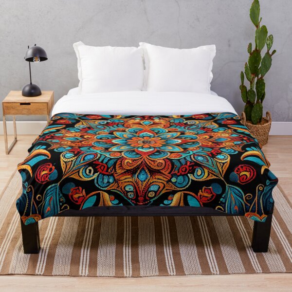 Artikelvorschau, Fine Exotic Bohemian Pattern Digital Painting entworfen und verkauft von CodeAndColors.
