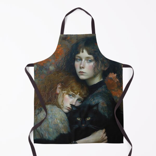 Item preview, Girls and Black Cat designed and sold by Susan Gallagher.