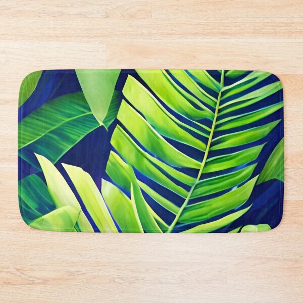 Item preview, Tropical palm leaf watercolor art designed and sold by Ascooepics.