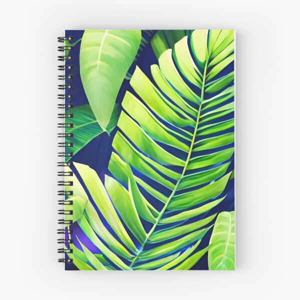 Item preview, Tropical palm leaf watercolor art designed and sold by Ascooepics.