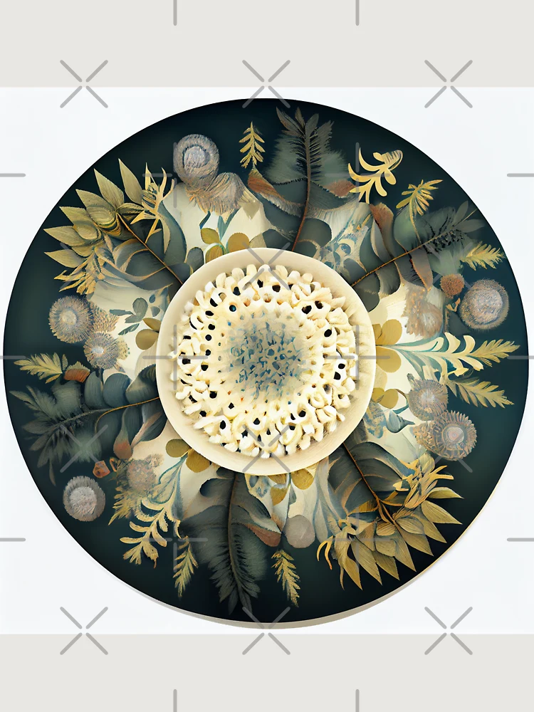 Thumbnail 6 von 6, Premium Oversized Pullover, Circular Soft Bold Natural Pattern Digital Painting designt und verkauft von CodeAndColors.