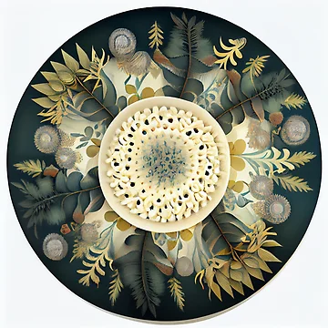 Vorschaubild zum Design Circular Soft Bold Natural Pattern Digital Painting von CodeAndColors