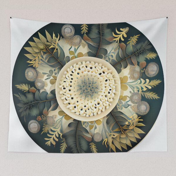 Item preview, Circular Soft Bold Natural Pattern Digital Painting designed and sold by CodeAndColors.