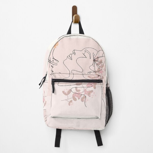Item preview, Pretty Girl Line Art Pink Pastel designed and sold by marknprints.