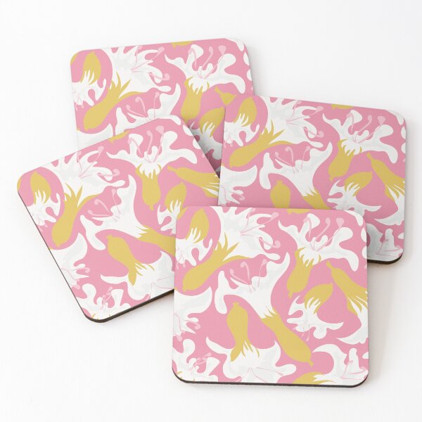 Item preview,   Abstract Moonflower Pink Bg designed and sold by Claudia S. Design.