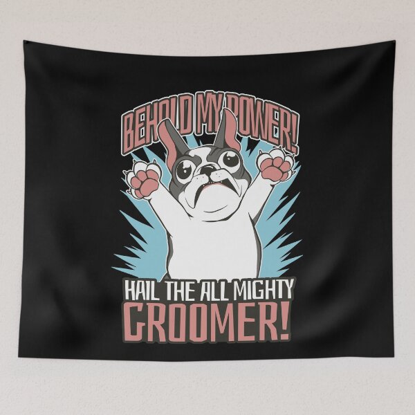 Item preview, Funny Dog Grooming French Bulldog Dog Cartoon designed and sold by MrEddie10.