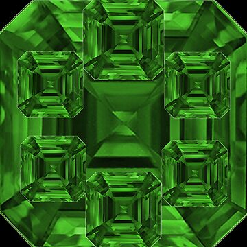 ABSTRACT EMERALD GREEN MAY BIRTHSTONES GEMS ART Magnet for Sale by  sharlesart