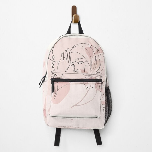 Item preview, Jameela Girl Line Art Pink Pastel designed and sold by marknprints.