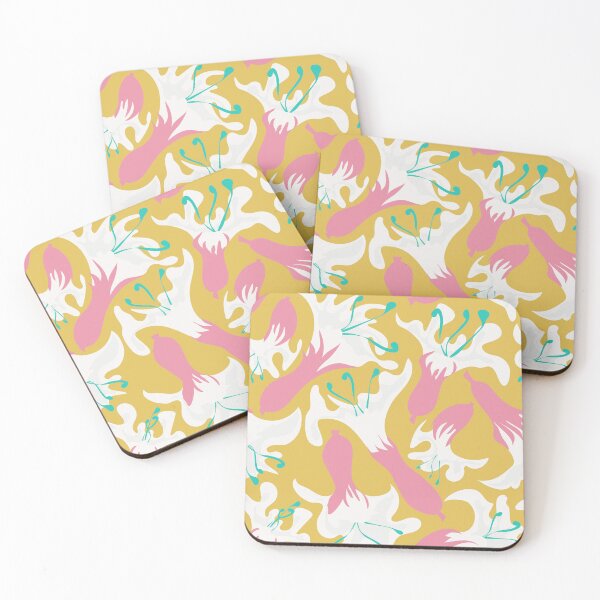 Item preview,   Abstract Moonflower yellow bg designed and sold by Claudia S. Design.