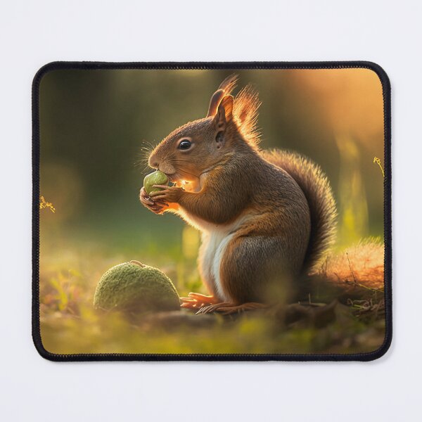 Item preview, Young squirrel in the morning light designed and sold by CRAFTCREATIVES.