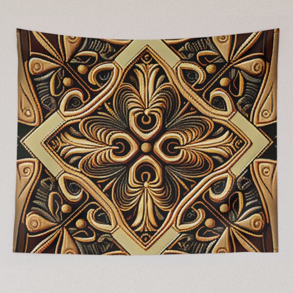 Aperçu de l'œuvre Ancient Eclectic Pattern Digital Painting créée et vendue par CodeAndColors.