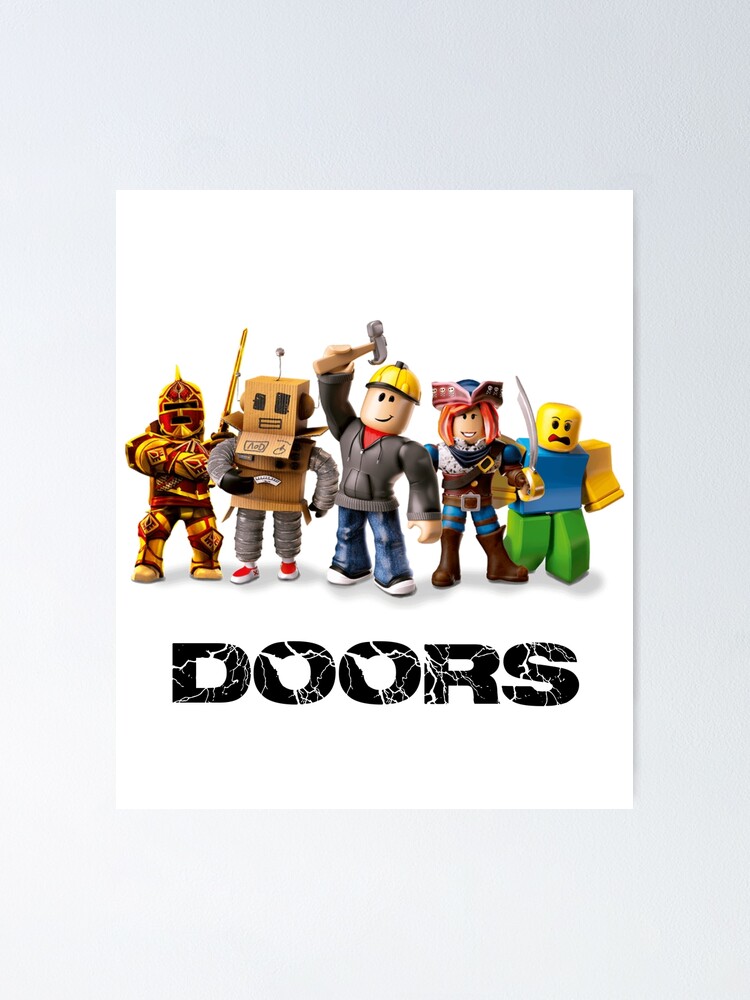 ROBLOX Doors Poster For Sale By Khalid2001 Redbubble   Fposter,small,wall Texture,product,750x1000 