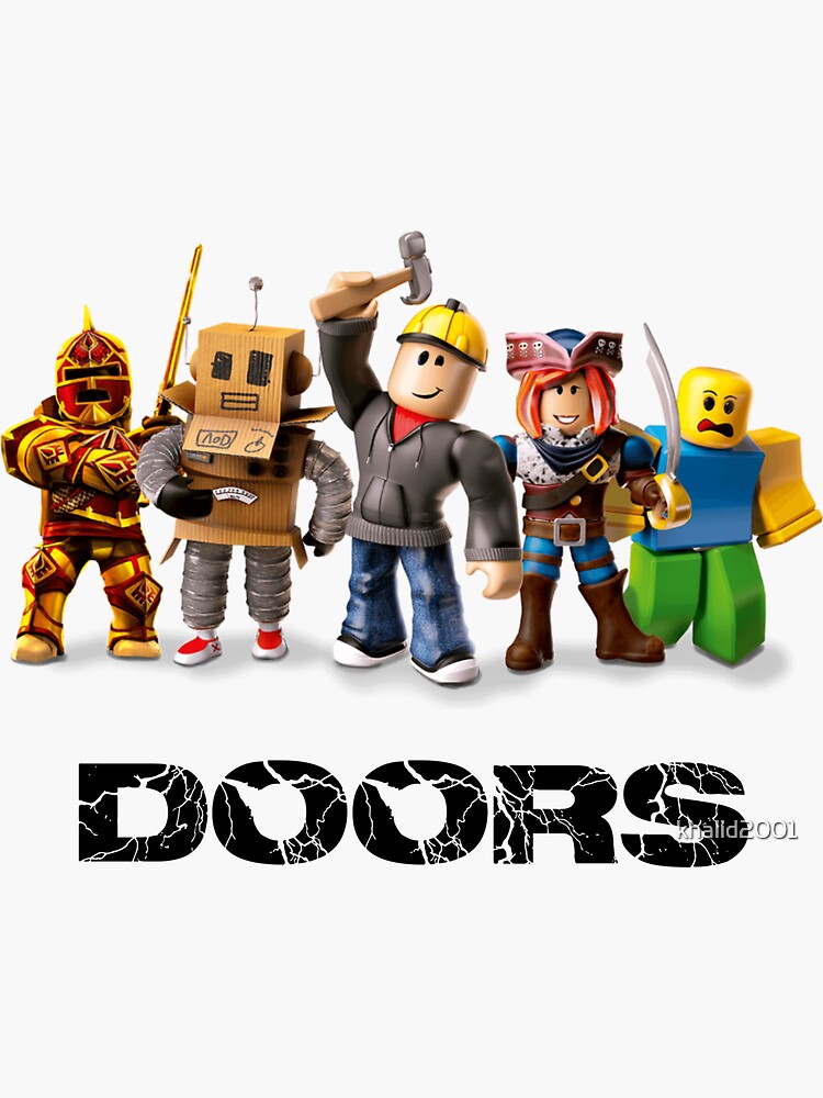 Game Doors Roblox Figure Stickers for Kidscute Cartoon 