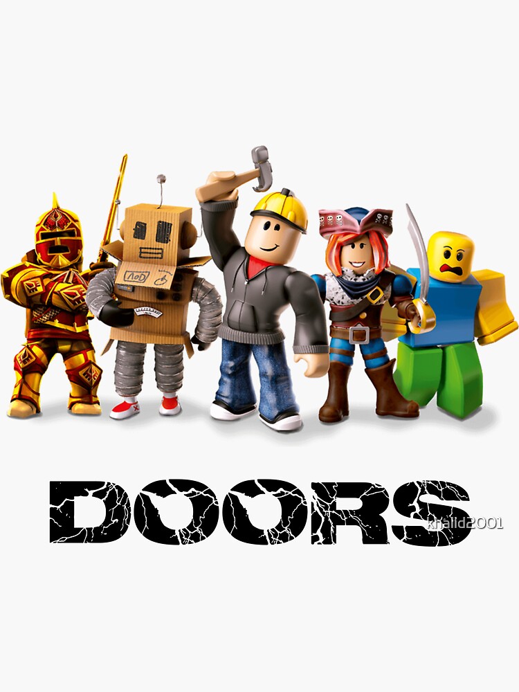 Cartoon Roblox Game Doors Vinyl Decal Sticker JACK Monster!