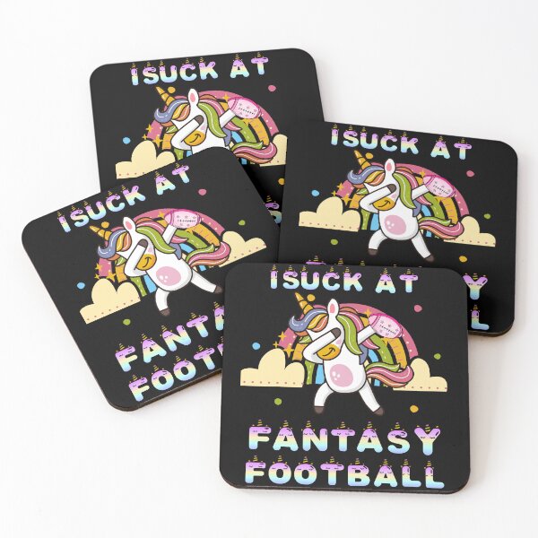Item preview, I Suck At Fantasy Football Rainbow Dabbing Unicorn Loser, Funny Pink Unicorn Gift For Fottball And Unicorn Lovers designed and sold by Diferenty Shop  ⭐⭐⭐⭐⭐.