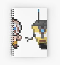 Borderlands pixel art Spiral Notebook