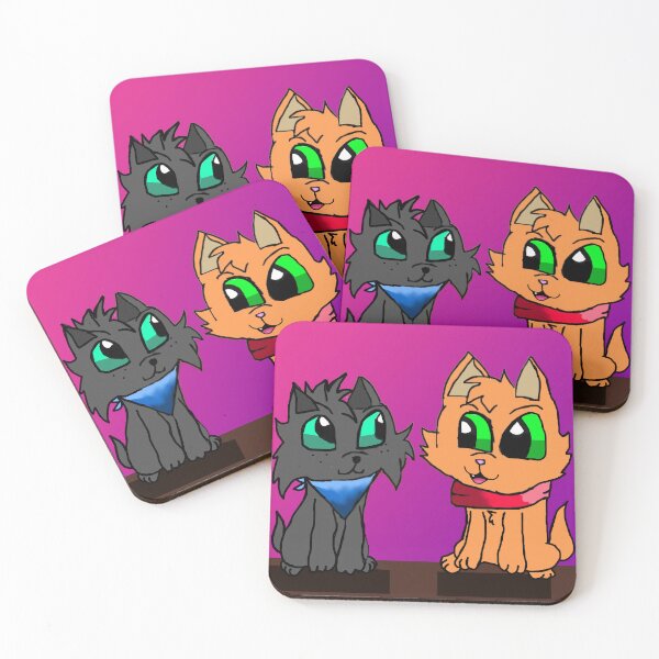 Item preview, Brotherly kittens in scarves designed and sold by Chloemcglinchey.