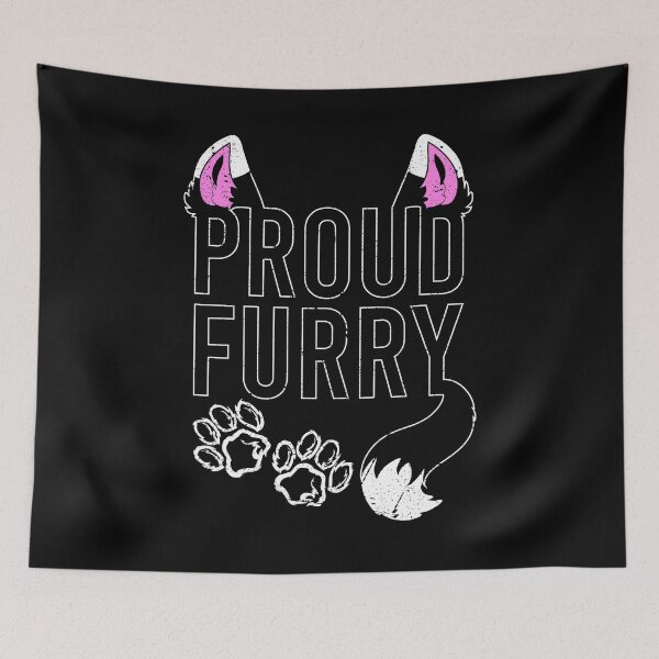 Item preview, Proud Furry Furries Cosplay Convention Dog Puppy Paw Prints designed and sold by Sinful Charm.