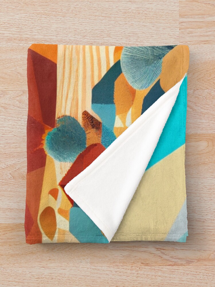 Thumbnail 3 von 6, Fleecedecke, Grand Desert Modern Pattern Digital Painting designt und verkauft von CodeAndColors.