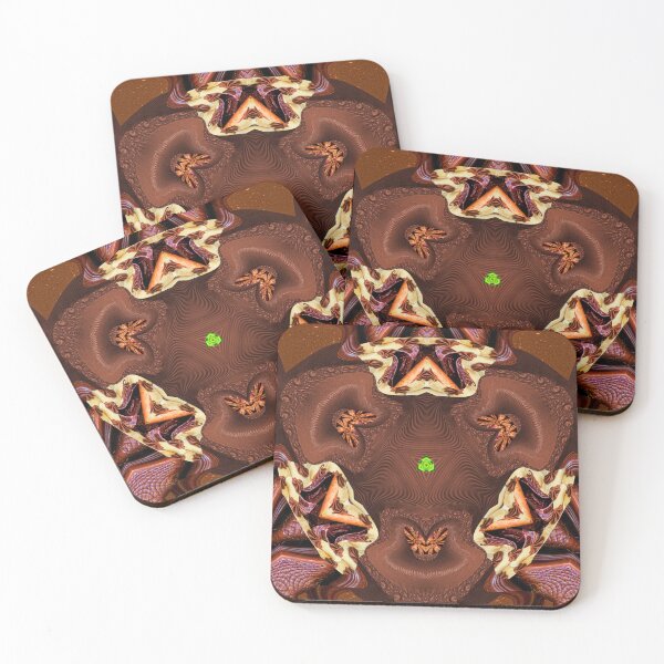 Item preview,  *FUNNY ABSTRACT PAINTING ALIEN TRIBAL FACE CHOCOLATE MIXTURE MINT GREEN WITH STARRY GREEN ANISE* designed and sold by Ralek.