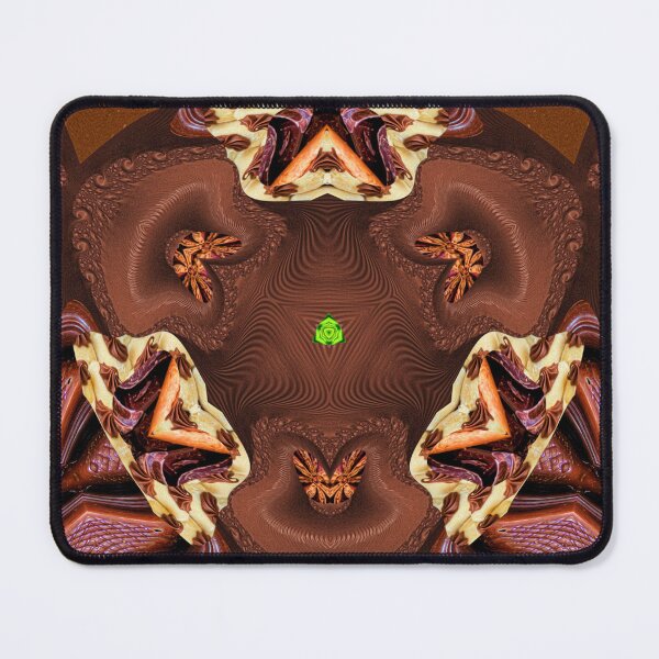 Item preview,  *FUNNY ABSTRACT PAINTING ALIEN TRIBAL FACE CHOCOLATE MIXTURE MINT GREEN WITH STARRY GREEN ANISE* designed and sold by Ralek.
