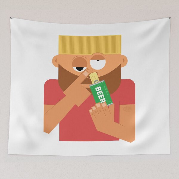 Item preview, Snorting Beer I love Beer Meme Funny Man Cave Stuff Bar Drinking Brew Art Joke LOL designed and sold by doseofwin.