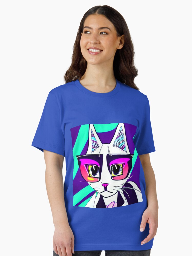 Thumbnail 2 of 7, Essential T-Shirt, Anime cat girl designed and sold by OMdesign10.