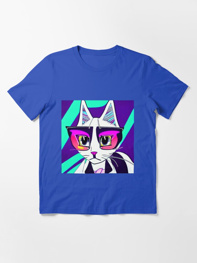Thumbnail 3 of 7, Essential T-Shirt, Anime cat girl designed and sold by OMdesign10.