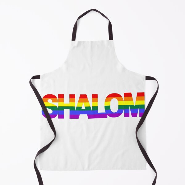 Item preview, Shalom with Pride Flag designed and sold by NJGDesigns.