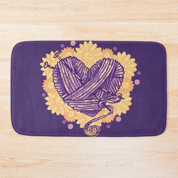Item preview, Knitting yarn heart and daisy buttons designed and sold by norsedogstudio.