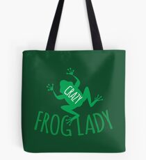 CRAZY frog lady Tote Bag