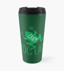 CRAZY frog lady Travel Mug