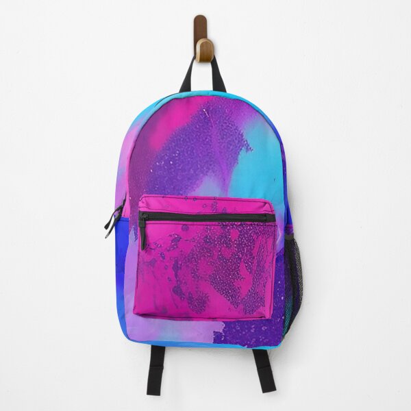 Item preview, Colorful Abstract Watercolor Paint Spatter Teal Blue Pink designed and sold by CattlettArt.