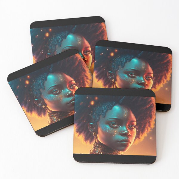 Item preview, Afrofuturism Art designed and sold by MidJourneymen.