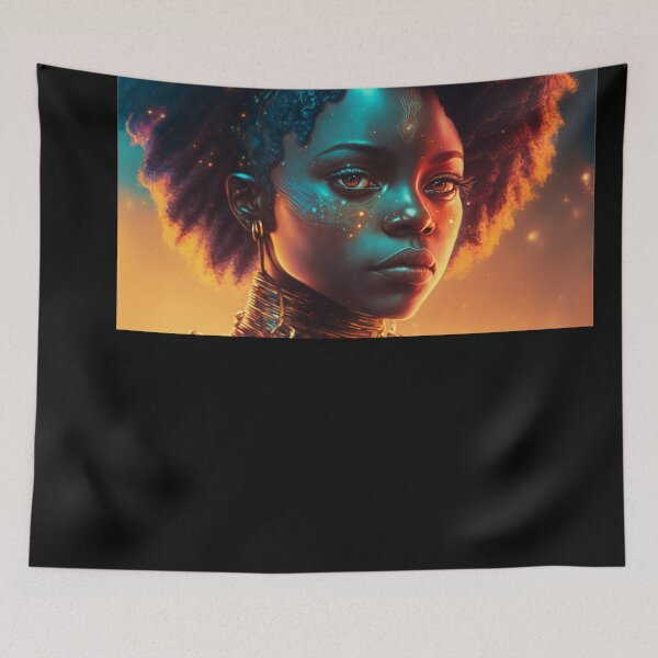 Item preview, Afrofuturism Art designed and sold by MidJourneymen.