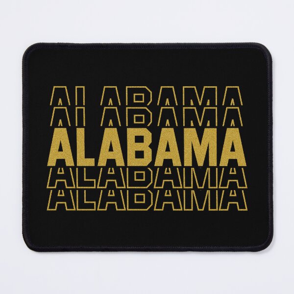 Item preview, Alabama State Repeated Gold Glitter Text designed and sold by sweetbelle.
