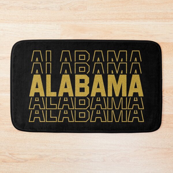 Item preview, Alabama State Repeated Gold Glitter Text designed and sold by sweetbelle.