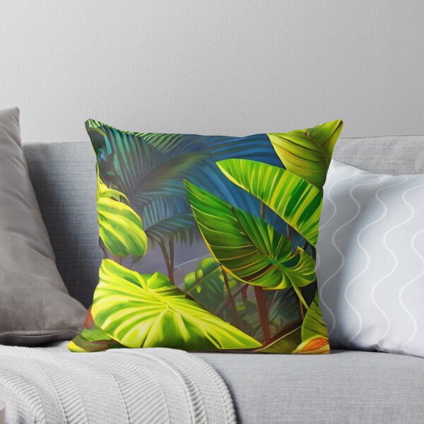 Item preview, Tropical leaves jungle landscape at night designed and sold by Ascooepics.