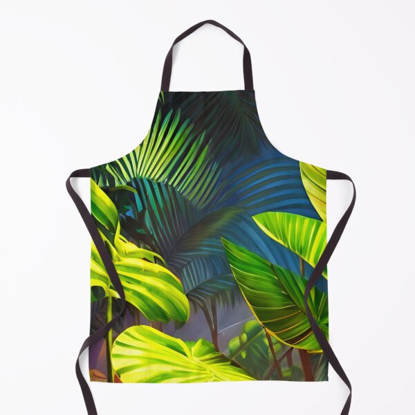 Item preview, Tropical leaves jungle landscape at night designed and sold by Ascooepics.